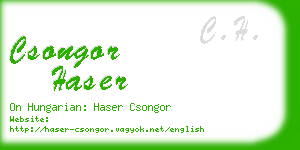 csongor haser business card